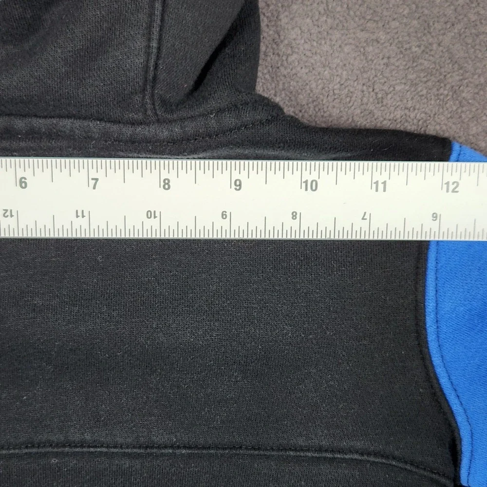 Nike Full Zip Hoodie Boys 4 XS Black Blue Gray Colorblock Graphic Swoosh